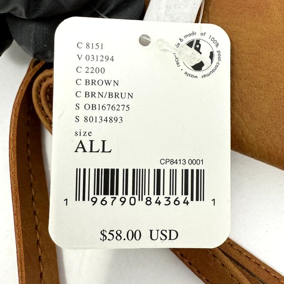 Free People Women Purse Wallet Clutch Brown Vegan Leather cardholder wristlet - Picture 6 of 8